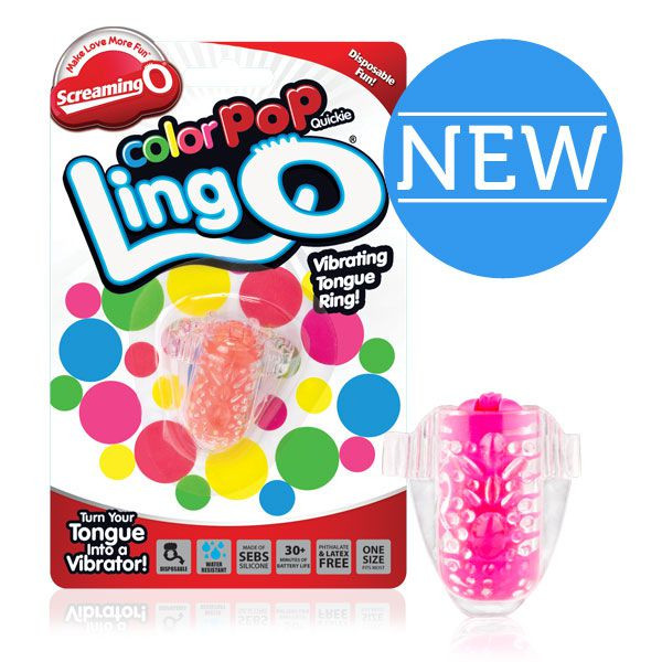 Оранжевое виброколечко на язык Ling O, Screaming O
