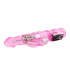 Розовый вибратор-ротатор Jelly vibrator with pearls - 21,5 см., Baile