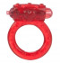 Красное эрекционное кольцо на пенис с вибрацией LOVE STUFF, California Exotic Novelties