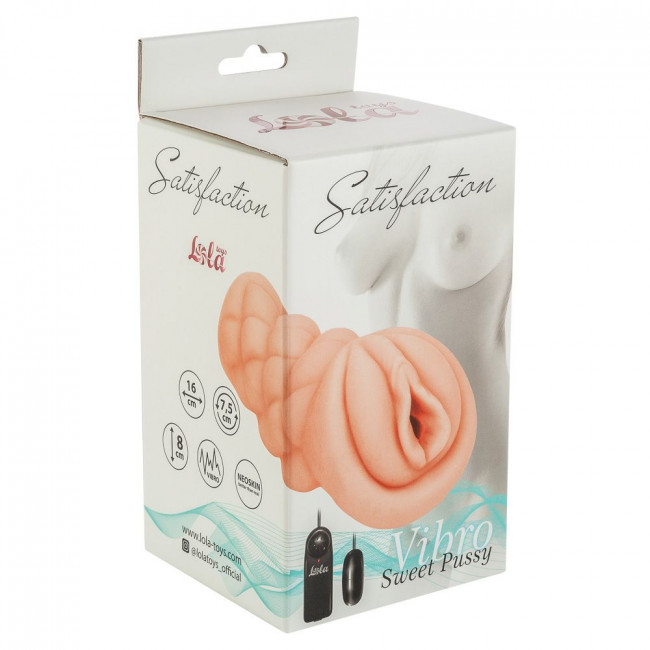 Мастурбатор-вагина Satisfaction Vibro Sweet Pussy с вибрацией, Lola toys