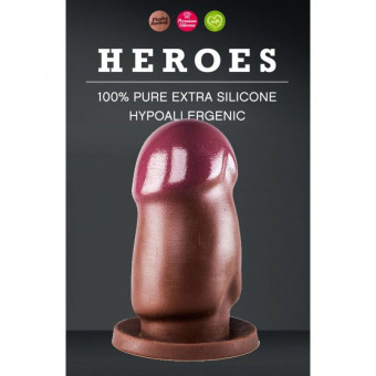 Анальная пробка для фистинга Heroes #22 Brown - 17 см., O-Products