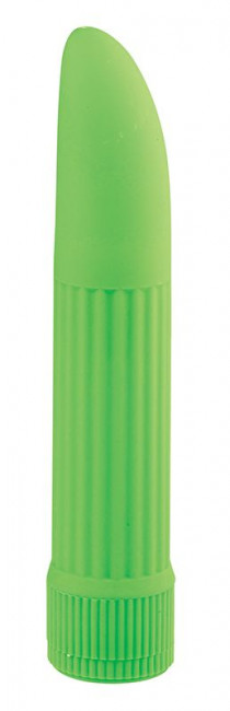 Классический зелёный вибратор BASICX MULTISPEED VIBRATOR GREEN 5INCH - 13 см., Dream Toys