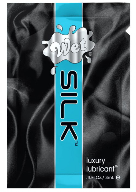 Гибридный водно-силиконовый лубрикант Wet Silk - 3 мл., Wet International Inc.