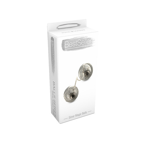 Вагинальные шарики с блёстками SILVER MAGIC BALLS, Toyz4lovers