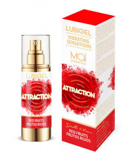 Интимный гель с эффектом вибрации и фруктовым ароматом - 30 мл., Mai cosmetics