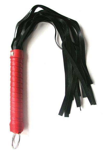 Черный флоггер с красной ручкой Notabu - 49 см., Bior toys Черный флоггер с красной ручкой Notabu - 49 см., Bior toys