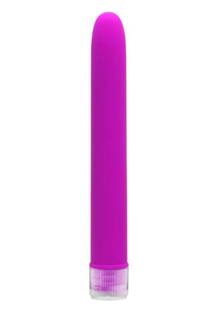 Фиолетовый вибратор Neon Slim из супер-мягкого материала, Pipedream