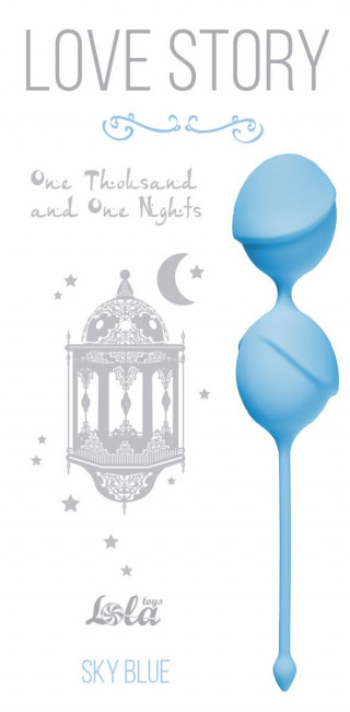 Голубые вагинальные шарики One Thousand and One Nights, Lola toys