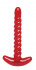 Красный анальный стимулятор Soft Twist Durable Probe - 16,5 см., Dream Toys