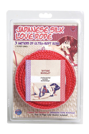 Красная веревка для фиксации Japanese Silk Love Rope - 3 м., Topco Sales