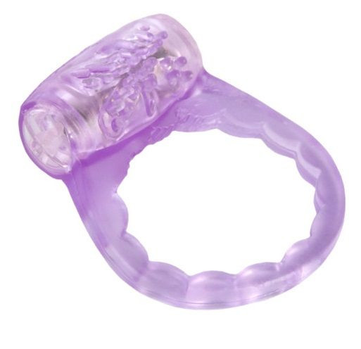 Тонкое фиолетовое виброкольцо, ToyFa Тонкое фиолетовое виброкольцо, ToyFa