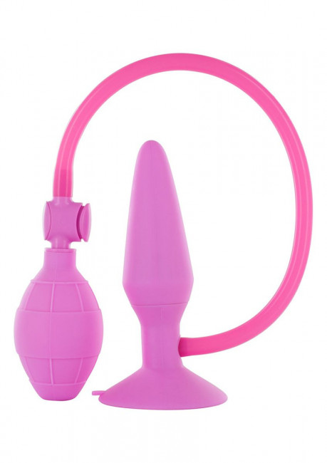 Розовый анальный расширитель LARGE INFLATABLE PLUG - 15 см., Seven Creations Розовый анальный расширитель LARGE INFLATABLE PLUG - 15 см., Seven Creations
