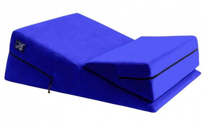 Синяя подушка для секса из двух частей Liberator Wedge/Ramp Combo Синяя подушка для секса из двух частей Liberator Wedge/Ramp Combo