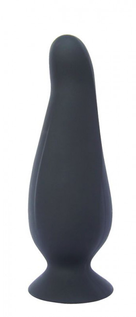 Черная анальная пробка PLAY CANDI BIG TIME MEDIUM BLACK - 12,5 см., Seven Creations