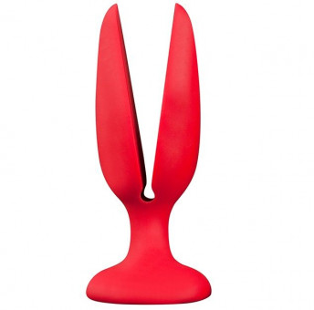 Красная пробка-бутон MENZSTUFF FLOWER BUTT PLUG 6INCH - 15 см., Dream Toys