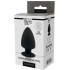 Черная анальная пробка PREMIUM SILICONE PLUG S - 9 см. , Dream Toys