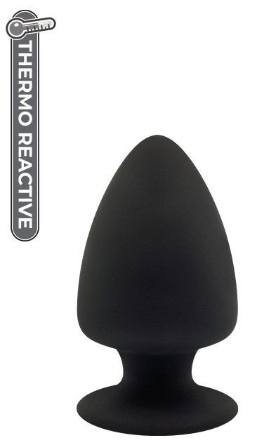 Черная анальная пробка PREMIUM SILICONE PLUG S - 9 см. , Dream Toys