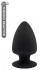 Черная анальная пробка PREMIUM SILICONE PLUG S - 9 см. , Dream Toys