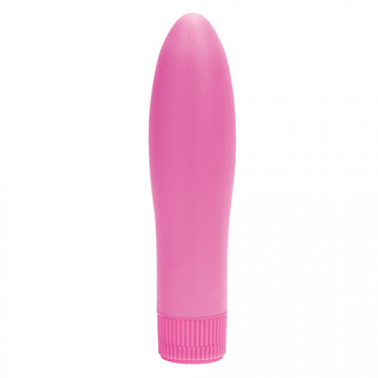 Розовый вибратор SWEET PUSSY IN SILICONE - 13,5 см., Toyz4lovers
