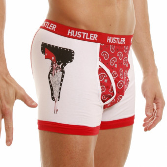 Мужские хлопковые боксеры HUSTLER с забавным принтом, Hustler Lingerie