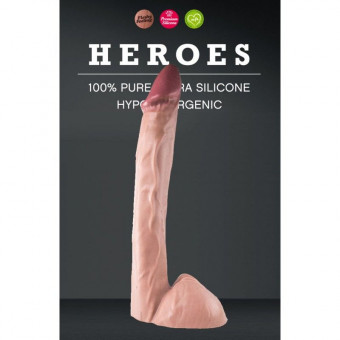 Фаллоимитатор большого размера Heroes #23 Flesh - 30 см., O-Products