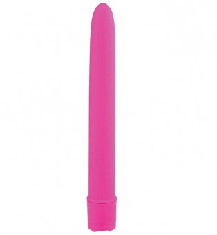 Гладкий классический вибратор BASICX MULTISPEED VIBRATOR PURPLE 6INCH - 15 см., Dream Toys