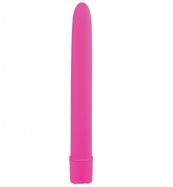 Гладкий классический вибратор BASICX MULTISPEED VIBRATOR PURPLE 6INCH - 15 см., Dream Toys