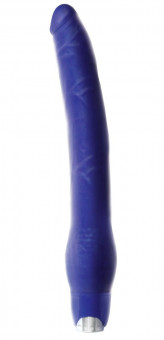Длинный синий вибратор Monster Meat Long Vibe - 30,5 см., NS Novelties