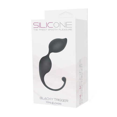 Чёрные вагинальные шарики TRIGGER SILICONE BLACKY, Toyz4lovers Чёрные вагинальные шарики TRIGGER SILICONE BLACKY, Toyz4lovers