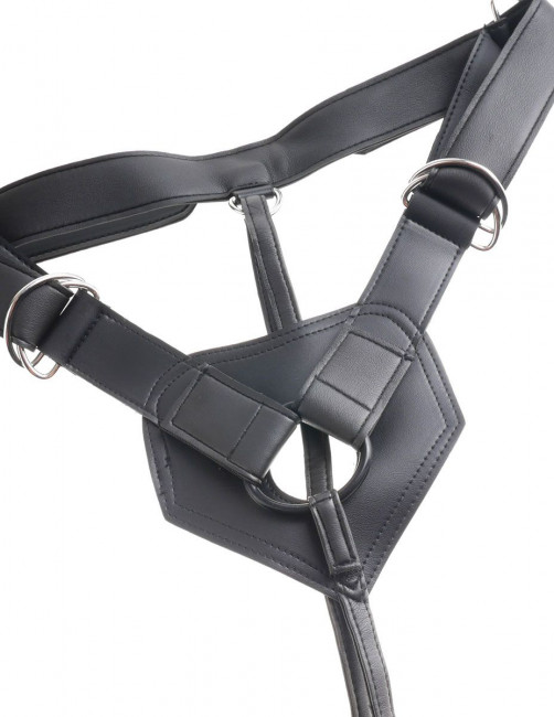 Страпон на виниловых трусиках Strap-on Harness Cock - 17,8 см., Pipedream