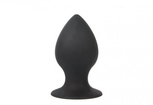 Чёрная анальная пробка Sex Expert - 7 см., Bior toys
