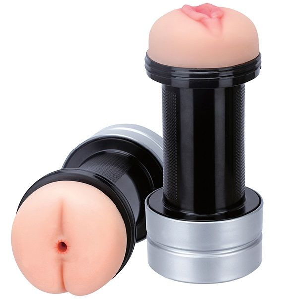 Мастурбатор 2-в-1 REALSTUFF 2 IN 1 HUMMER ANUS & VAGINA: вагина и анус, Dream Toys