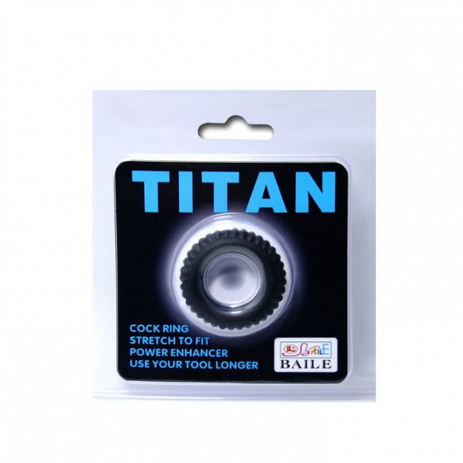 Эреционное кольцо с ребрышками Titan, Baile Эреционное кольцо с ребрышками Titan, Baile