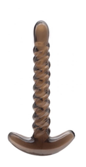 Дымчатый анальный стимулятор  Soft Twist Durable Probe - 16,5 см., Dream Toys