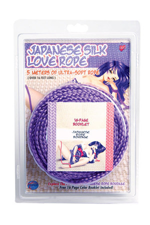 Фиолетовая веревка для фиксации Japanese Silk Love Rope - 5 м., Topco Sales Фиолетовая веревка для фиксации Japanese Silk Love Rope - 5 м., Topco Sales