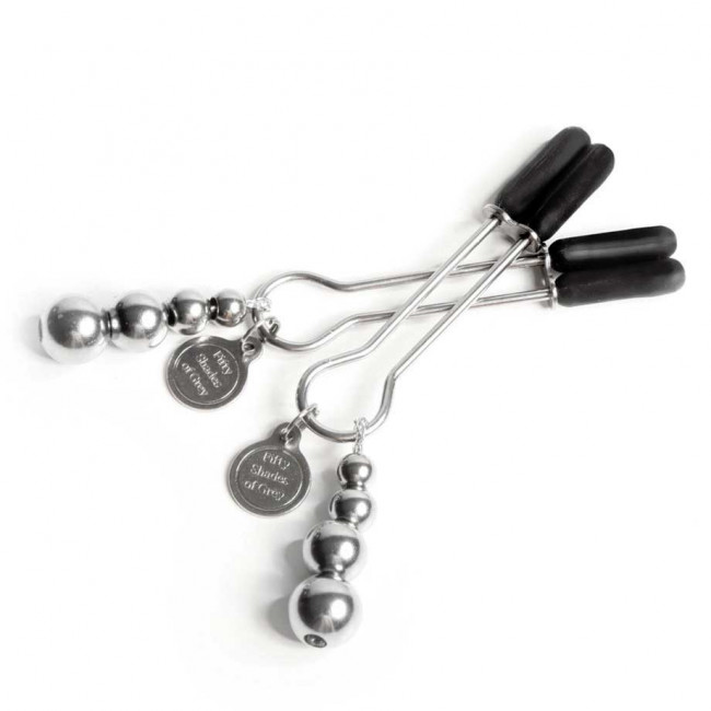 Металлические зажимы на соски Adjustable Nipple Clamps, Fifty Shades of Grey Металлические зажимы на соски Adjustable Nipple Clamps, Fifty Shades of Grey