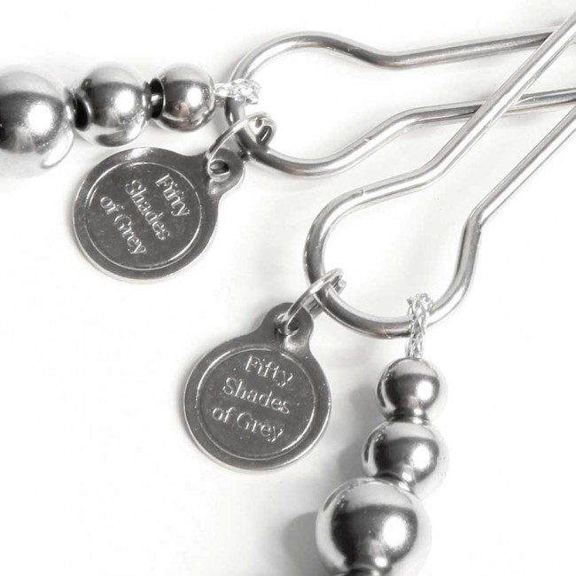 Металлические зажимы на соски Adjustable Nipple Clamps, Fifty Shades of Grey Металлические зажимы на соски Adjustable Nipple Clamps, Fifty Shades of Grey