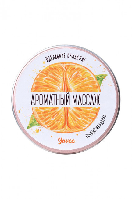 Массажная свеча «Ароматный массаж» с ароматом мандарина - 30 мл., ToyFa