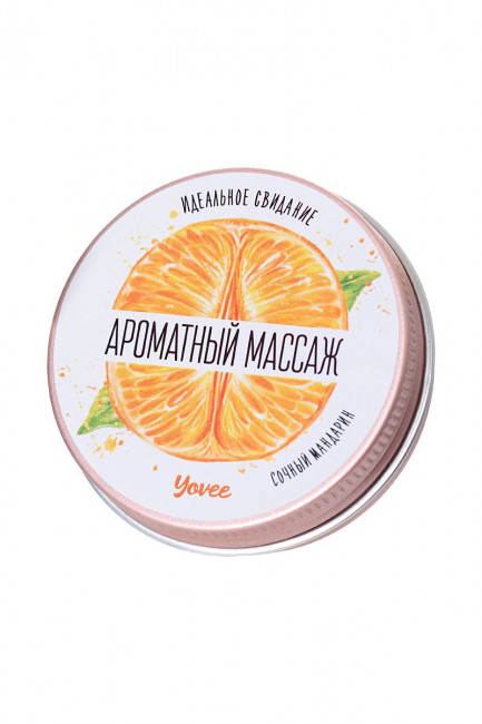 Массажная свеча «Ароматный массаж» с ароматом мандарина - 30 мл., ToyFa