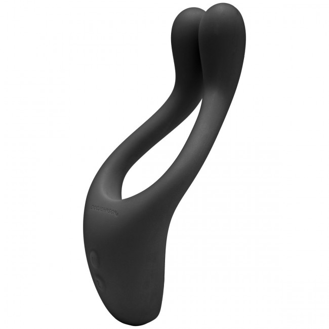 Чёрный вибромассажер для пар TRYST Multi Erogenous Zone Massager, Doc Johnson