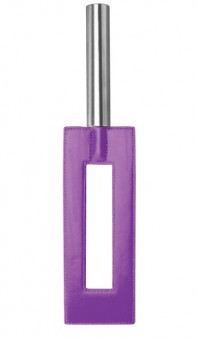 Фиолетовая шлёпалка Leather Gap Paddle - 35 см., Shots Media BV