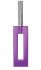 Фиолетовая шлёпалка Leather Gap Paddle - 35 см., Shots Media BV