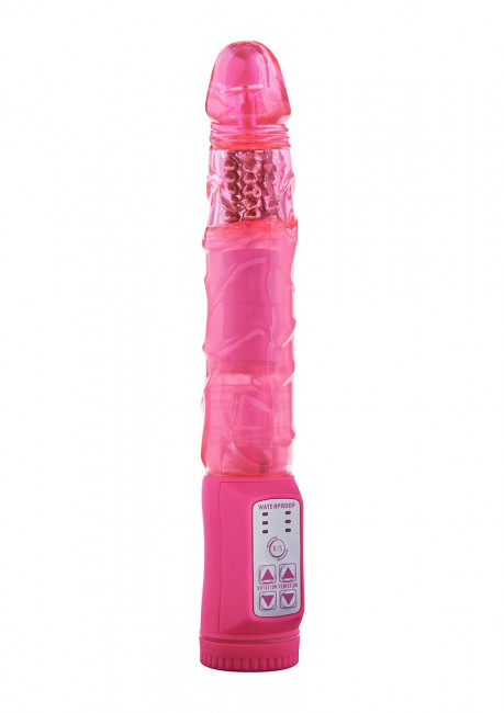 Розовый вибратор PLOWBOY ROTATING VIBRATOR - 22 см., Toy Joy Розовый вибратор PLOWBOY ROTATING VIBRATOR - 22 см., Toy Joy
