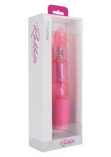 Розовый вибратор PLOWBOY ROTATING VIBRATOR - 22 см., Toy Joy Розовый вибратор PLOWBOY ROTATING VIBRATOR - 22 см., Toy Joy
