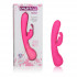 Розовый вибромассажер Impress Rabbit со стимуляцией клитора - 18 см., California Exotic Novelties