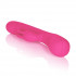 Розовый вибромассажер Impress Rabbit со стимуляцией клитора - 18 см., California Exotic Novelties