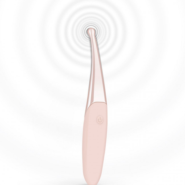 Розовый точечный вибромассажер Senzi Vibrator - 14,7 см. Розовый точечный вибромассажер Senzi Vibrator - 14,7 см.
