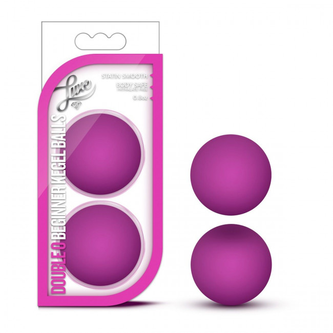Розовые вагинальные шарики Double O Beginner Kegel Balls, Blush Novelties