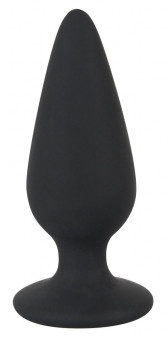 Черная анальная втулка Heavy Plug Small - 7,8 см., Orion