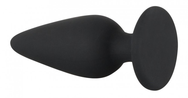 Черная анальная втулка Heavy Plug Small - 7,8 см., Orion